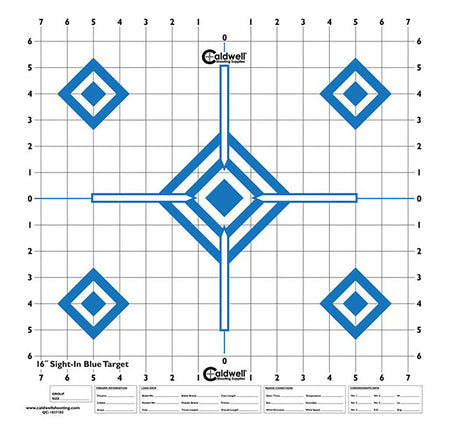 Caldwell 1175521 Diamond Self-Adhesive Recycled Paper Universal 16" Blue/White 10 Pack