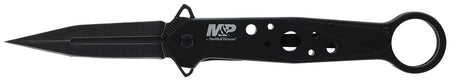 Smith & Wesson Knives 1193183 M&P Folding Dagger Folding Dagger Plain Black 8Cr13MoV SS Blade