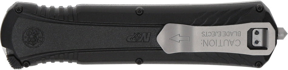 Smith & Wesson Knives 1181878 M&P 3.50" OTF Dagger Plain Satin AUS-8A SS Blade 5.16" Black
