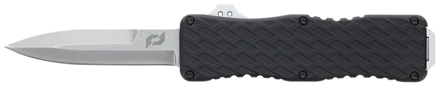 Schrade 1135967 Uproar D/A OTF Bayonet Plain Satin D2 Steel Blade 4.25" Aluminum Handle