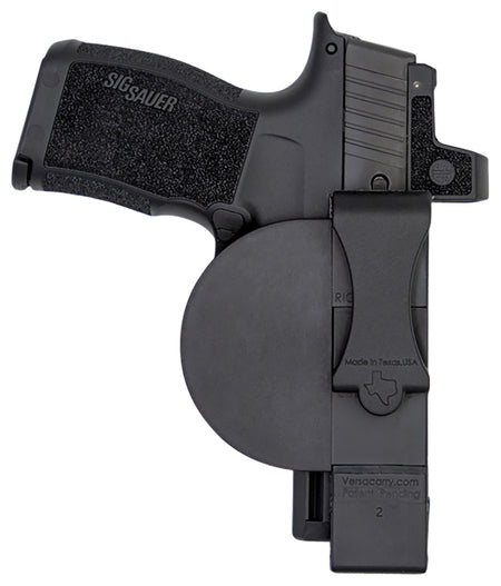 Versacarry 380XS Zerobulk IWB Size Extra Small Black Resin Belt Clip Fits 2.75" Barrel Ambidextrous