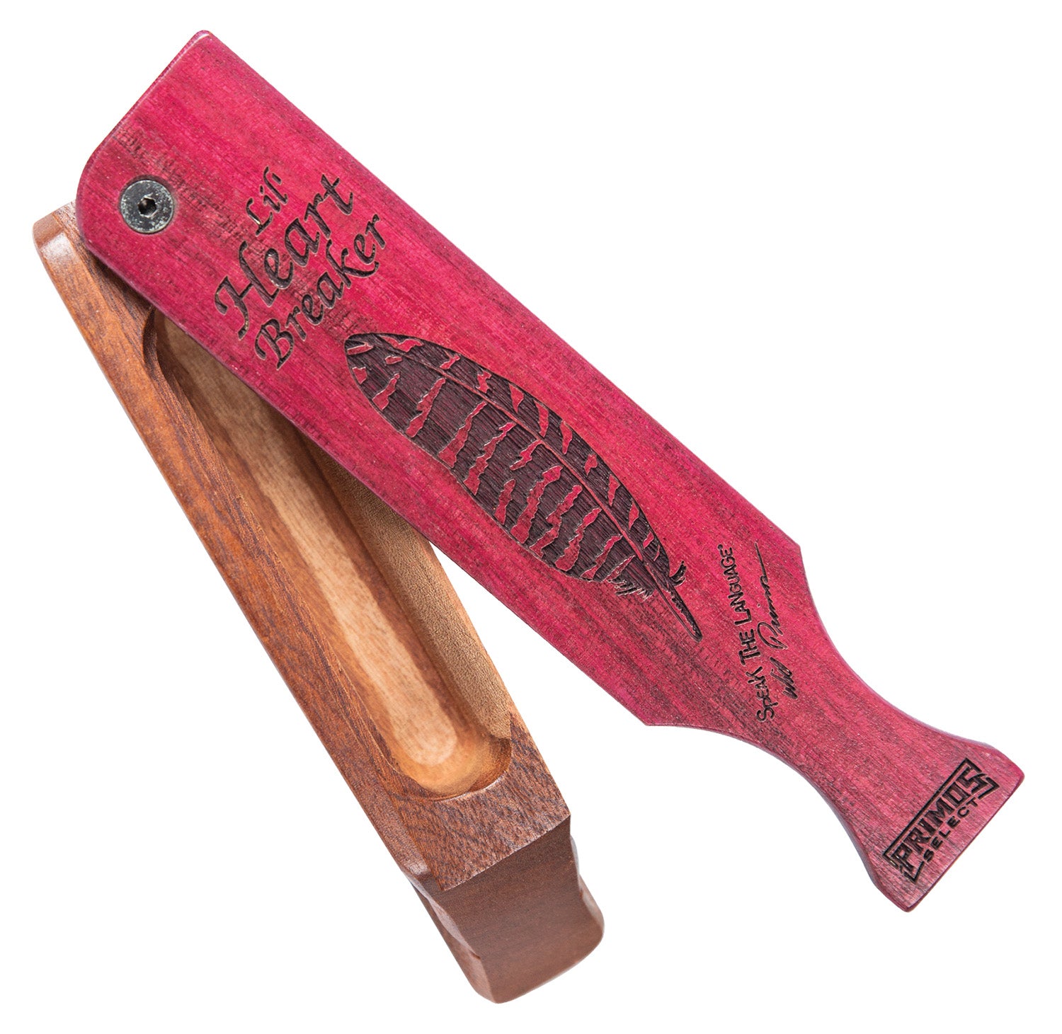 Primos 230 Lil' Heartbreaker Box Call Natural/Purple Mahogany