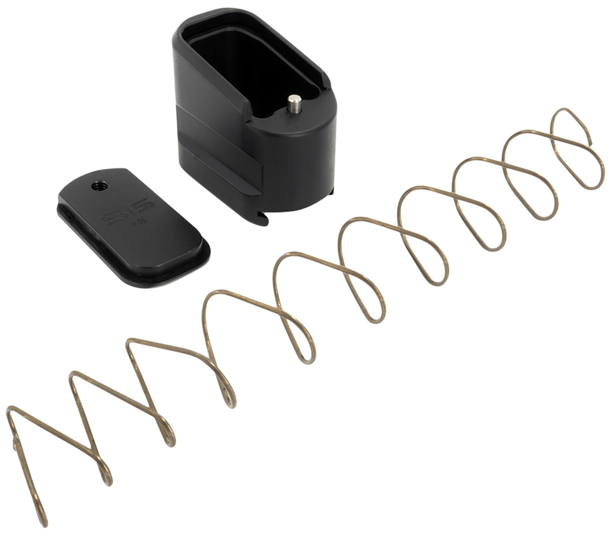 Shield Arms SAS15ME5BLK Magazine Extension 5rd Compatible w/ Shield Arms S15 Magazine, Black Anodized Aluminum