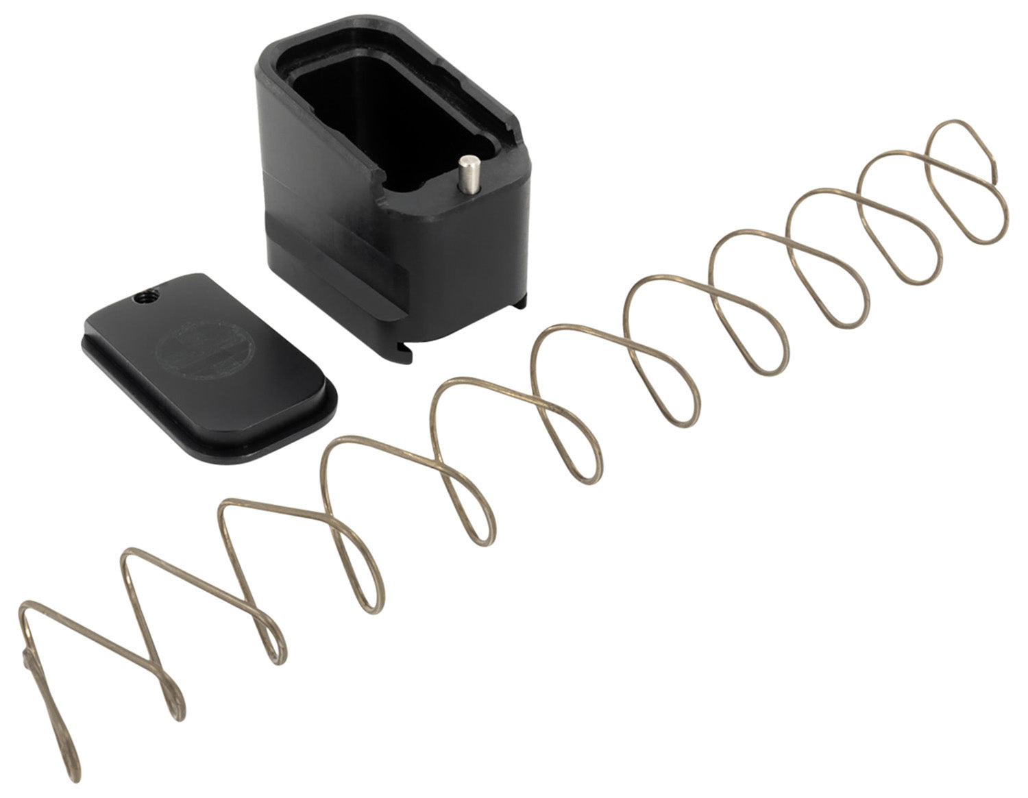 Shield Arms G19ME5BLK Magazine Extension +5 Extended 9mm Luger/40 S&W 5rd Compatible w/Glock 19/23, Black Anodized Aluminum
