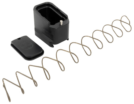 Shield Arms G19ME5BLK Magazine Extension +5 Extended 9mm Luger/40 S&W 5rd Compatible w/Glock 19/23, Black Anodized Aluminum