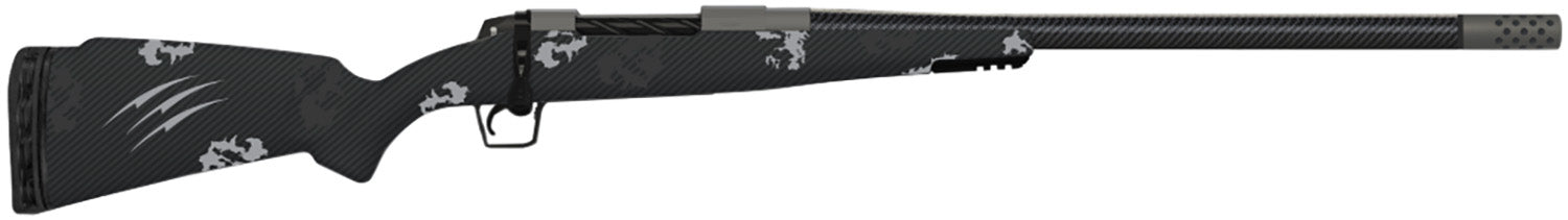 Fierce Firearms TROG300WIN22GP CT Rogue 300 Win Mag 3+1 22" Carbon Fiber Barrel, Glacier Cerakote Titanium Rec, Phantom Camo Rogue Stock