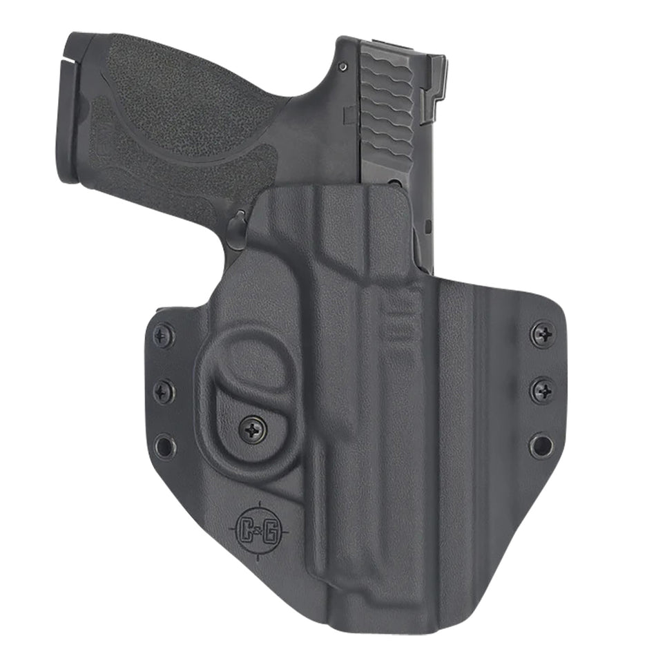 C&G Holsters 0566100 Covert OWB Black Kydex Belt Loop Fits S&W M&P 9/40 4.25"