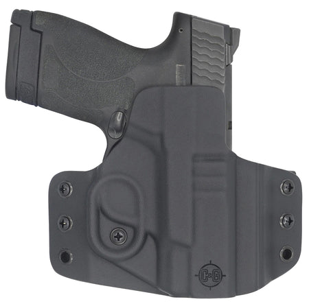C&G Holsters 0524100 Covert OWB Black Kydex Belt Loop Fits M&P Shield 9/40 3.1"