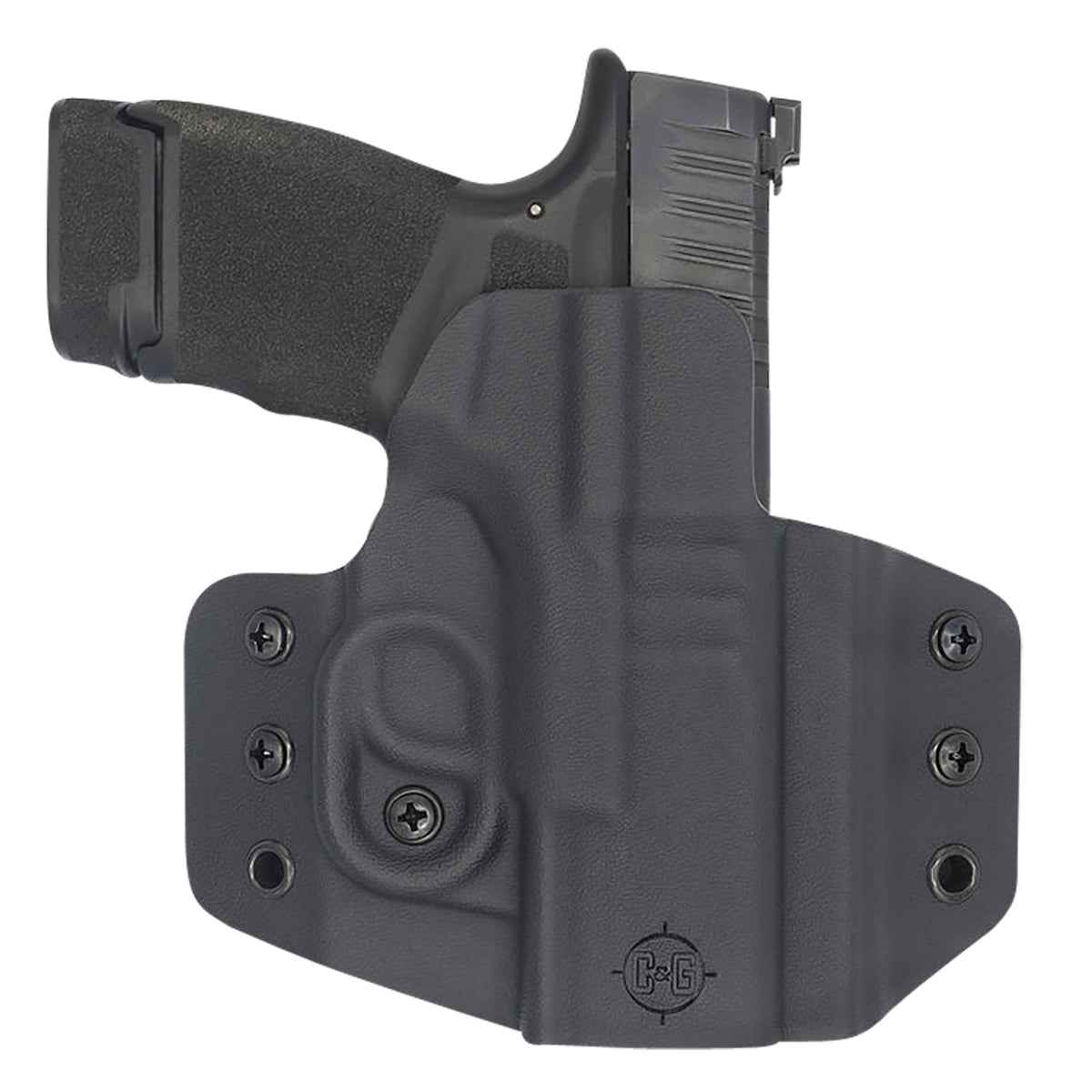 C&G Holsters 0950100 Covert OWB Black Kydex Belt Loop Fits Springfield Hellcat Right Hand