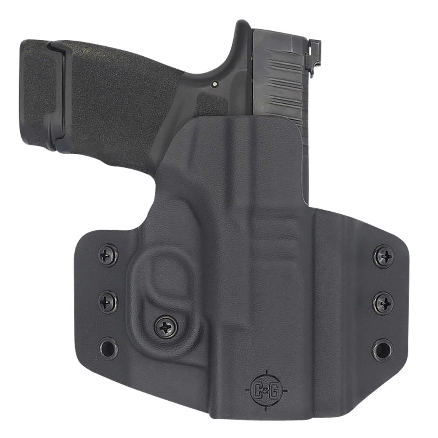 C&G Holsters 0950100 Covert OWB Black Kydex Belt Loop Fits Springfield Hellcat Right Hand