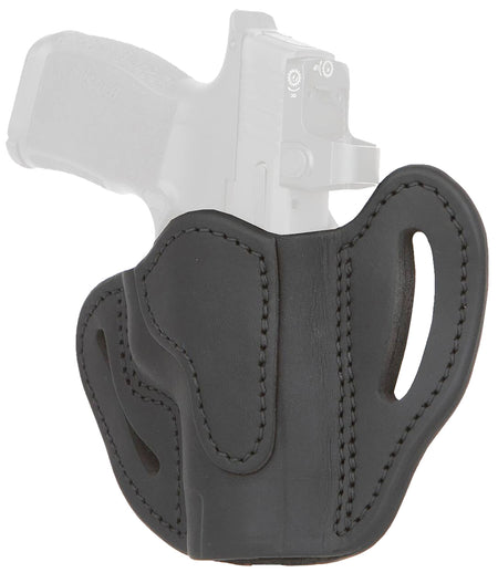 1791 Gunleather ORBHCMAXSBLR BHC MAX Optic Ready OWB Compact Stealth Black Leather Belt Slide Compatible w/Sig P365 XL/Glock 48 Right Hand