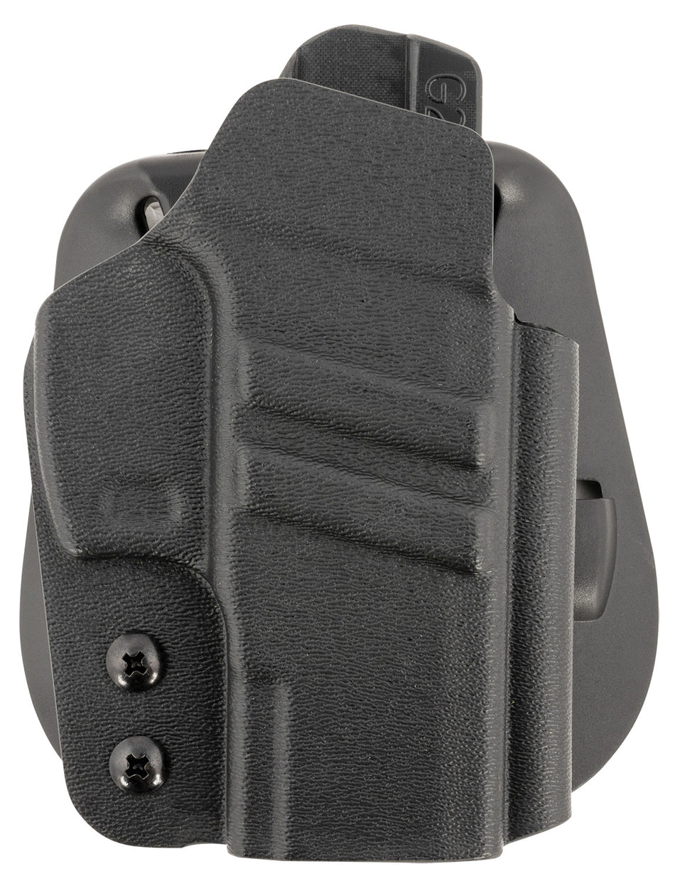 1791 Gunleather TACOWBG2CG3BLKR Tactical Kydex OWB Black Kydex Fits Taurus G2C/G3 Right Hand