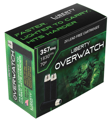 Liberty Ammunition .357 Magnum OverWatch 70gr HP Ammo