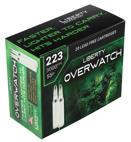 Liberty Ammunition .223 Remington OverWatch 55gr Fragmenting HP Ammo