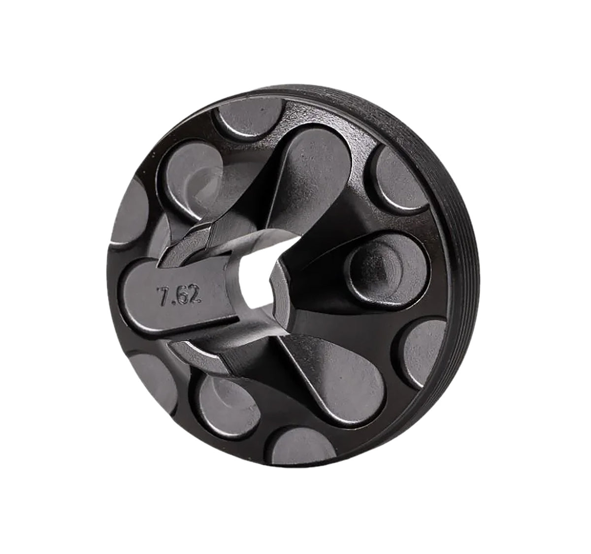 Rugged Suppressors FC006 Flash Hider Front Cap 7.62mm, Black Steel for Some Rugged Suppressors