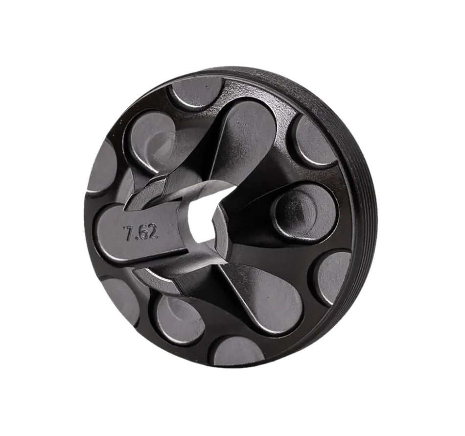 Rugged Suppressors FC006 Flash Hider Front Cap 7.62mm, Black Steel for Some Rugged Suppressors
