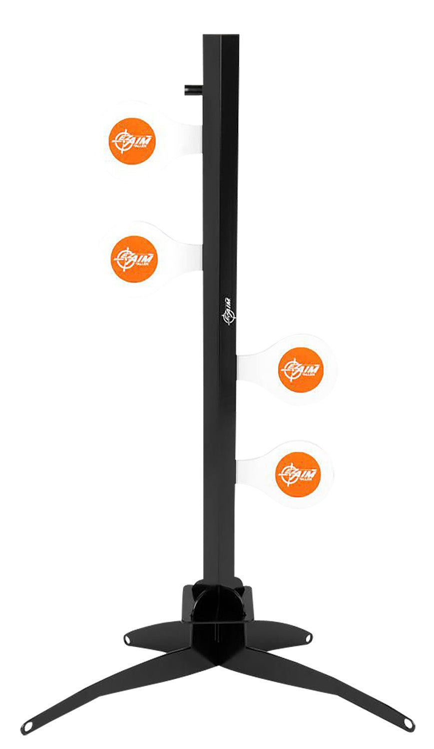 EZ-Aim 15633 Speed Zone Rimfire Dueling Tree Rifles/Handguns Orange/White Steel Standing Includes 4 Steel Target Paddles