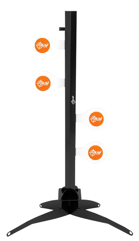 EZ-Aim 15633 Speed Zone Rimfire Dueling Tree Rifles/Handguns Orange/White Steel Standing Includes 4 Steel Target Paddles
