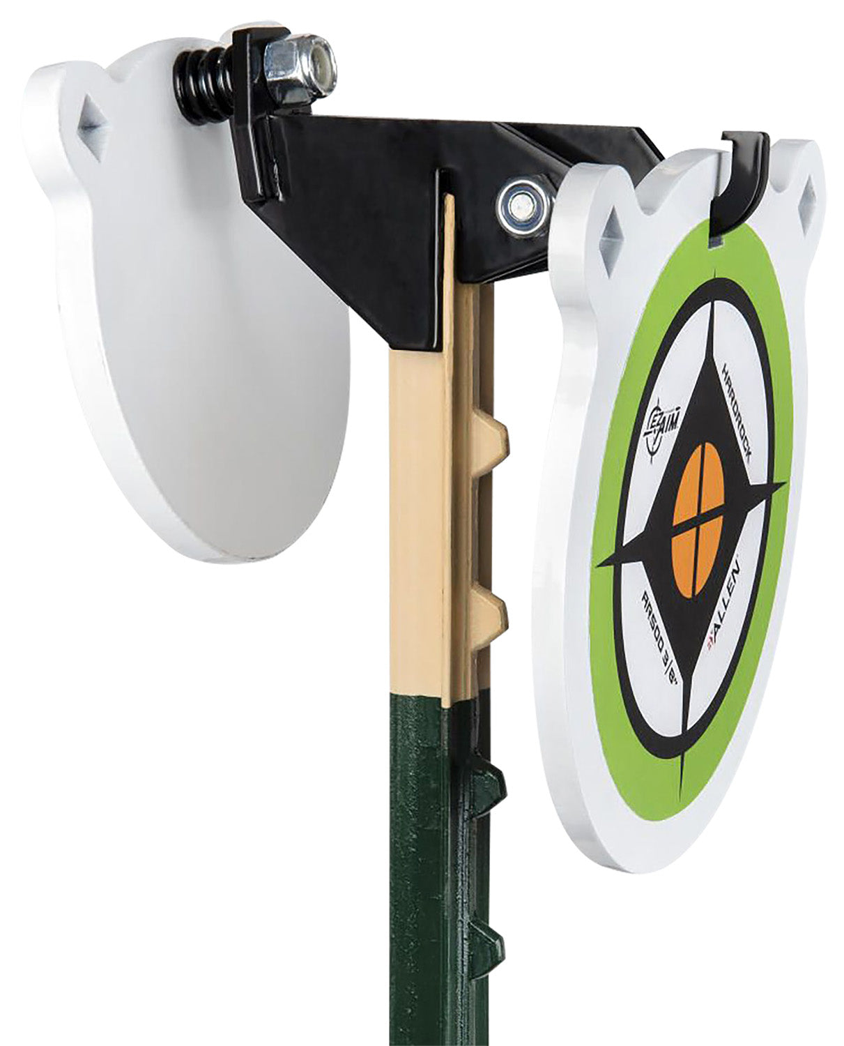 EZ-Aim 15634 Fence Topper Gong Hook & Recoil Spring Black/Brown Steel 7"