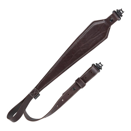 Heritage Cases 8511 Plain Dark Leather Dark Mahogany Leather 28"-35" OAL Rifle