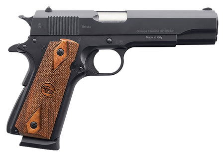 Charles Daly 440169 1911 Field Full Size 9mm Luger 10+1 5" Stainless Steel Barrel, Black Steel Serrated Slide & Frame w/Beavertail, Walnut Diamond Checkered Grip, Right Hand