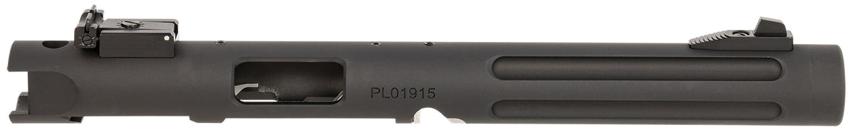 Tactical Solutions PLIV6TEMBRF Pac-Lite Barrel & Receiver 22 LR 6" Fluted Threaded Black Anodized Chrome Moly Steel, Fits Ruger 22/45/Mark IV/Mark II/Mark IV 22/45