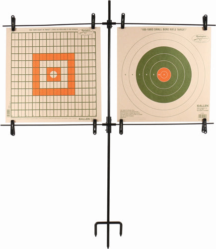 Allen Vision Stand Example ALLEN PAPER TARGET STAND INCLUDES 8 CLIPS/STEEL FRAME – Black Basin