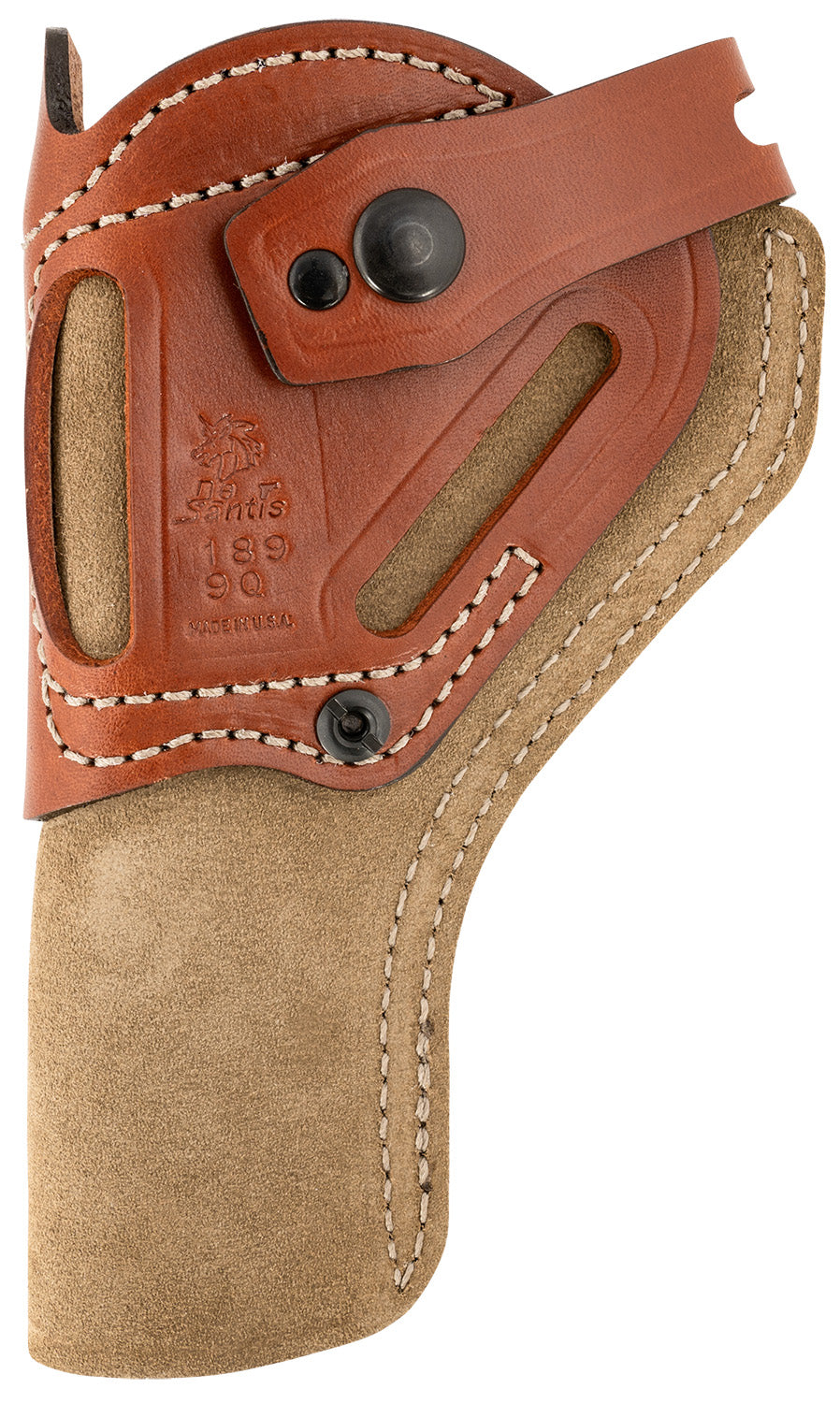 DeSantis Gunhide 189NJ9QZ0 Wild Hog OWB Natural Leather Belt Fits Heritage Rough Rider and Ruger Wrangler Belt 1.75" Wide Ambidextrous