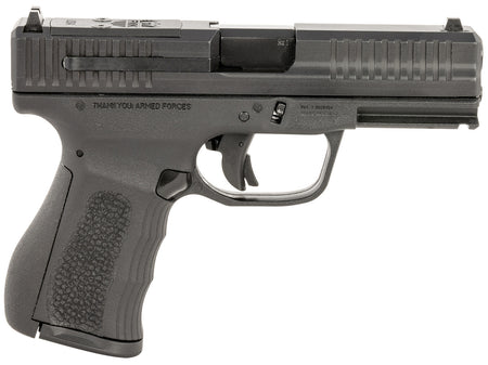 FMK FMKG49BSS G3 9mm Luger 14+1 4" Stainless Steel Barrel, Black Optic Cut/Serrated Carbon Steel Slide, Black Polymer Frame w/Picatinny Rail, Black Backstrap Grip