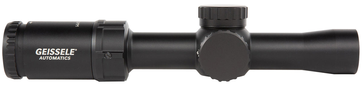 Geissele Automatics Super Precision Black Anodized Black 1-6x26mm 30mm Tube Illuminated DMRR-1 Reticle