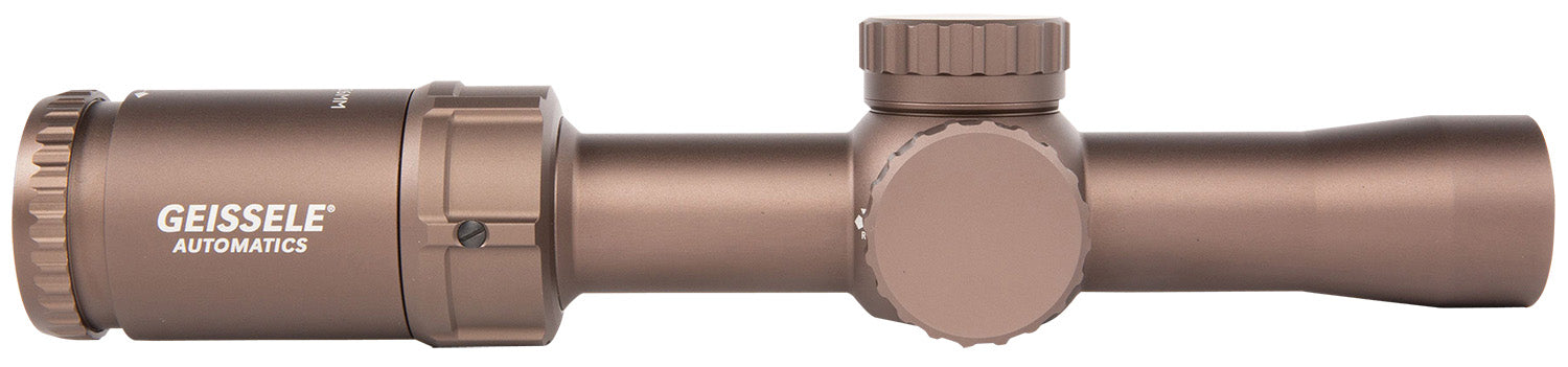 Geissele Automatics Super Precision Desert Dirt Anodized 1-6x 26mm 30mm Tube Illuminated DMRR-1 Reticle
