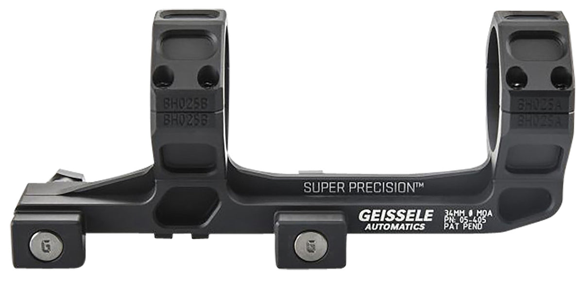 Geissele Automatics AR15 Super Precision Scope Mount/Ring Combo Black Anodized 817953020289