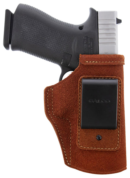 Galco STO858 Stow-N-Go IWB Natural Leather Belt Clip Fits S&W M&P 380EZ Right Hand