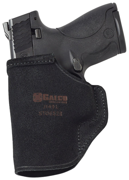 Galco STO858B Stow-N-Go IWB Black Leather Belt Clip Fits S&W M&P 380EZ Right Hand