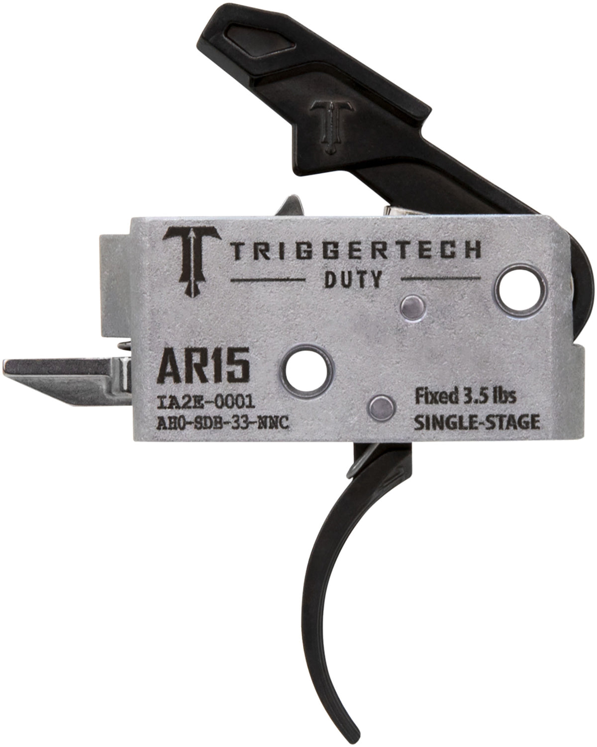 TriggerTech AH0SDB33NNC Duty Curved Trigger Single-Stage 3.50 lbs Draw Weight Fits AR-15