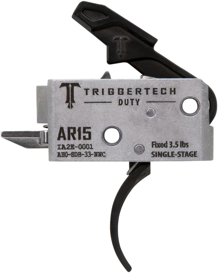 TriggerTech AH0SDB33NNC Duty Curved Trigger Single-Stage 3.50 lbs Draw Weight Fits AR-15