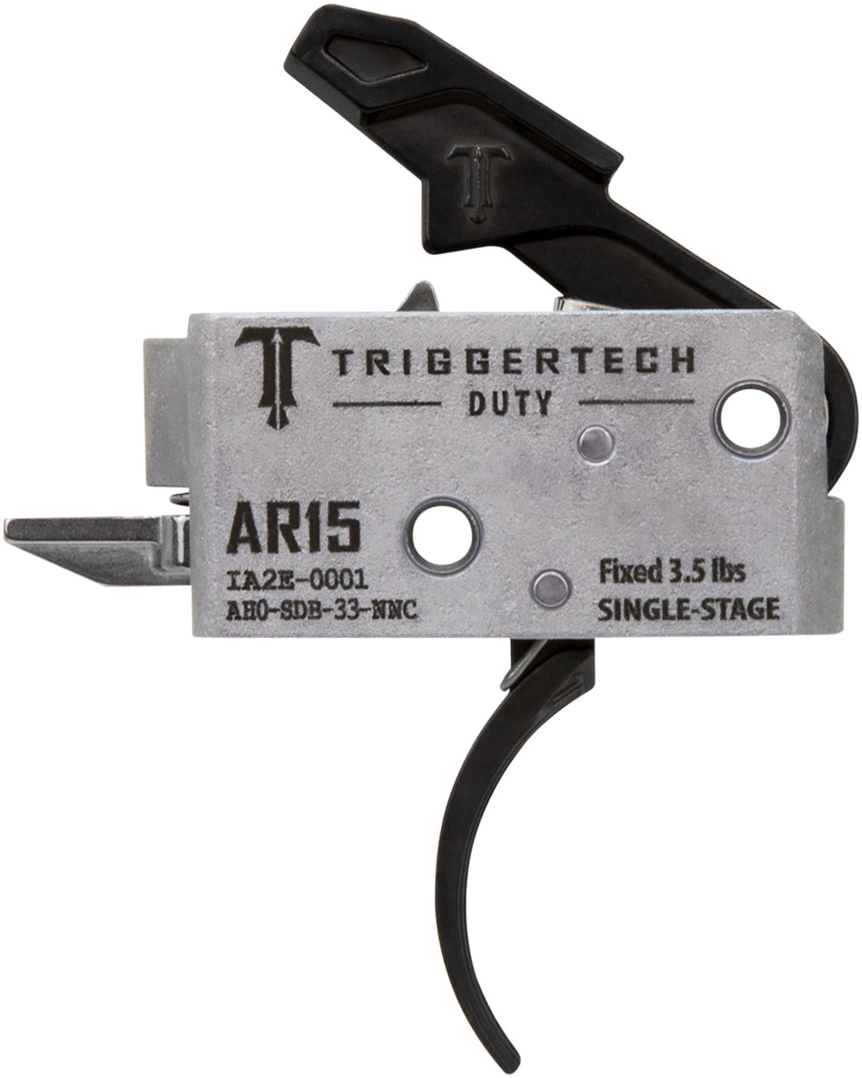 TriggerTech AH0SDB33NNC Duty Curved Trigger Single-Stage 3.50 lbs Draw Weight Fits AR-15