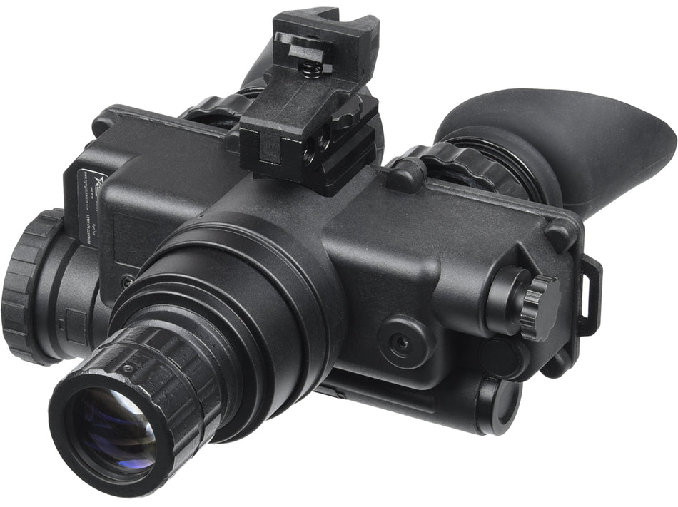 AGM Global Vision 12W7P122153211 Wolf-7 PRO NL1 Night Vision Goggles Black 1x 27mm, Generation 2+ Level 1, 45-54 lp/mm Resolution, Green Filter