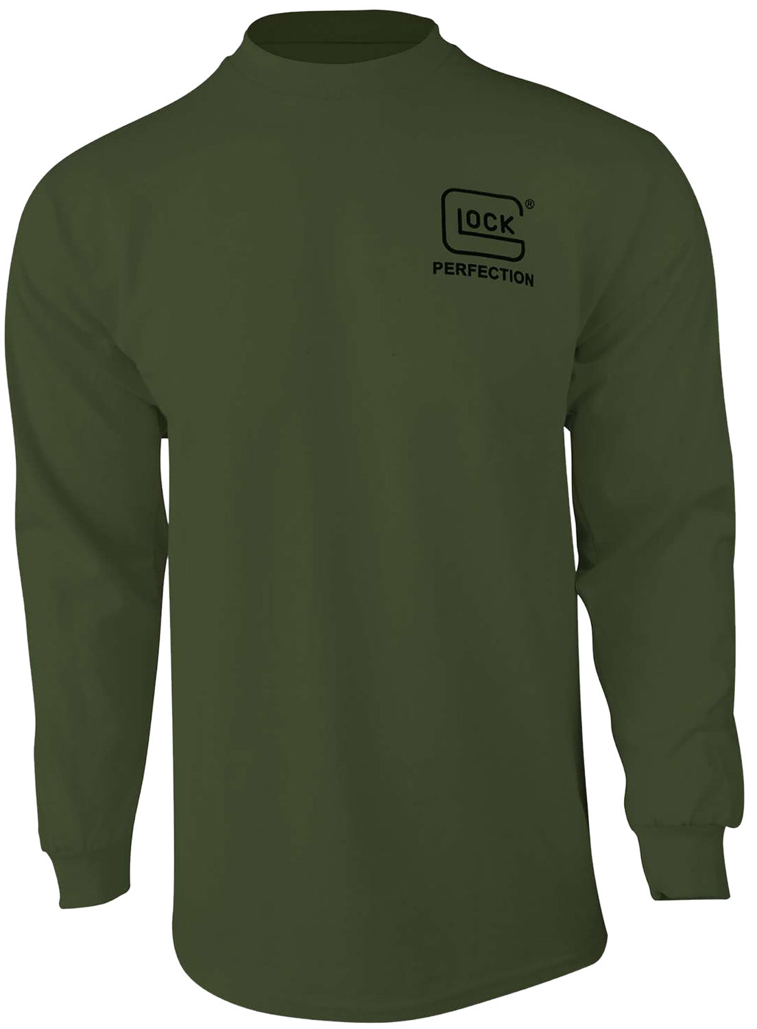 Glock AP96065 Born In Austria Military Green Pre-Shrunk Cotton Long Sleeve Small