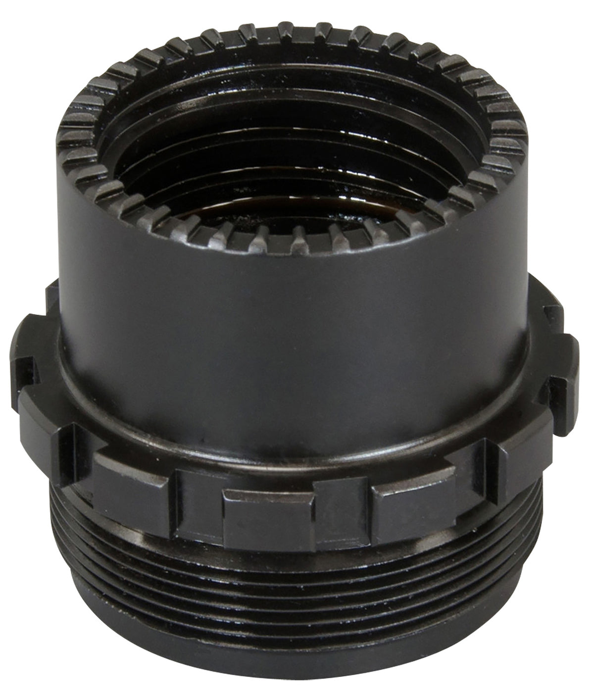 Yankee Hill 3060 Phantom QD Adapter 1-3/8"-24 tpi, Black Stainless Steel