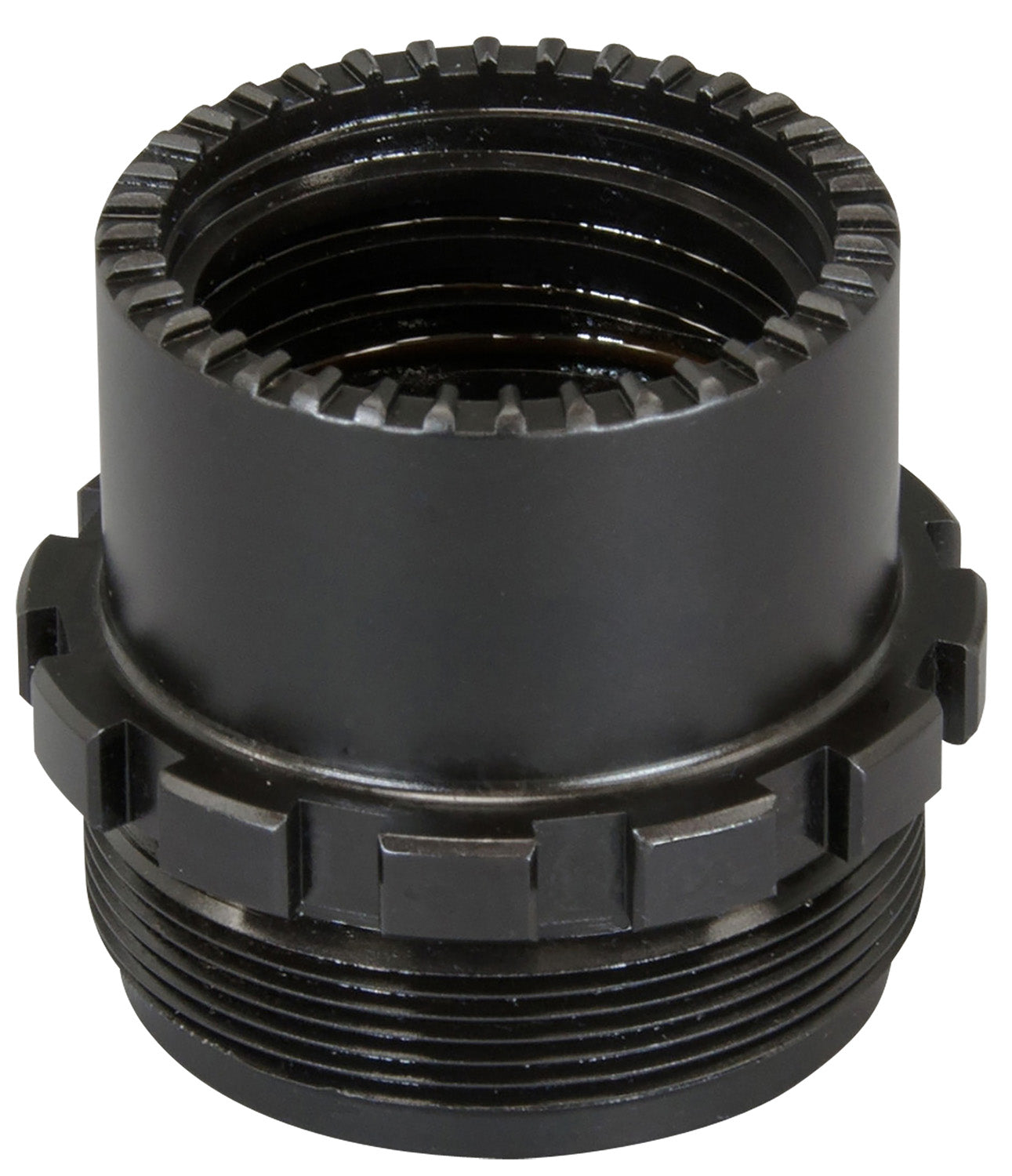 Yankee Hill 3060 Phantom QD Adapter 1-3/8"-24 tpi, Black Stainless Steel