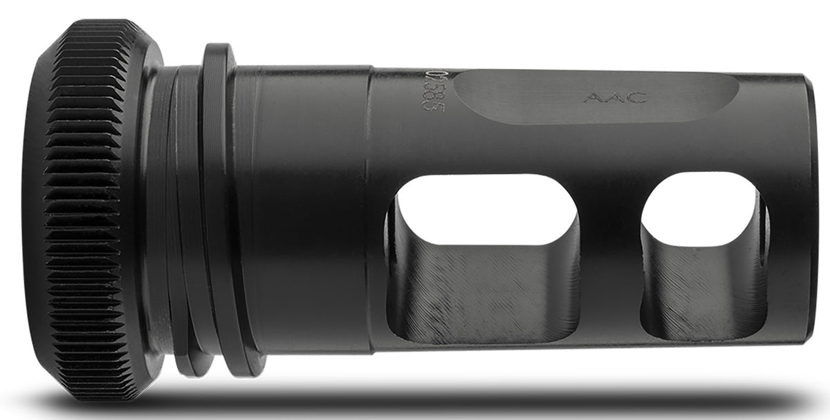 ADVANCED ARMAMENT COMPANY 64133 Blackout Muzzle Brake 30 Cal 5/8"-24 tpi, Black Steel, for AAC MK13-SD Suppressors