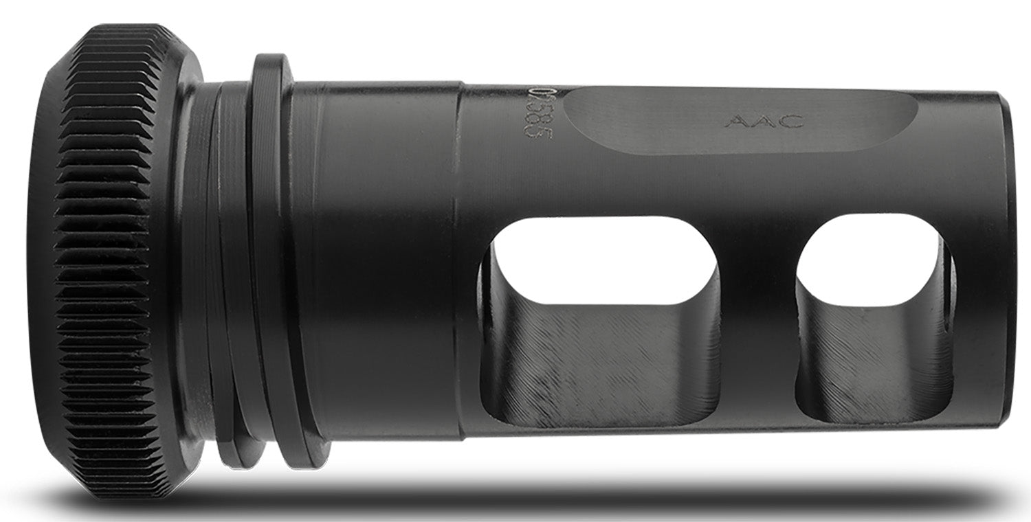 ADVANCED ARMAMENT COMPANY 64133 Blackout Muzzle Brake 30 Cal 5/8"-24 tpi, Black Steel, for AAC MK13-SD Suppressors