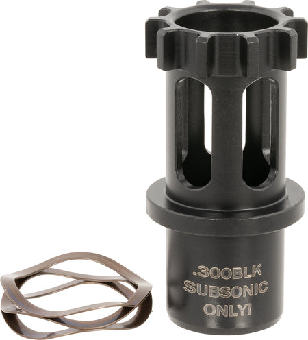 ADVANCED ARMAMENT COMPANY 64744 Direct Thread Adapter 300 Blackout (Subsonic Only), 5/8"-24 tpi, for AAC Ti-Rant 45 Suppressor
