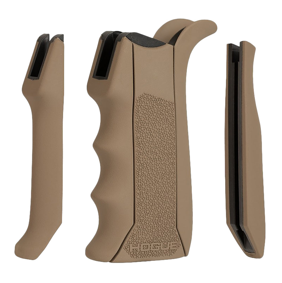 Hogue 13043 Modular Overmolded Flat Dark Earth Rubber Pistol Grip with Finger Grooves Fits AR-15/M16
