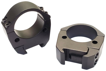 Talley TMS35H Modern Sporting Black Anodized Aluminum 35mm Tube High Picatinny Rail 0 MOA