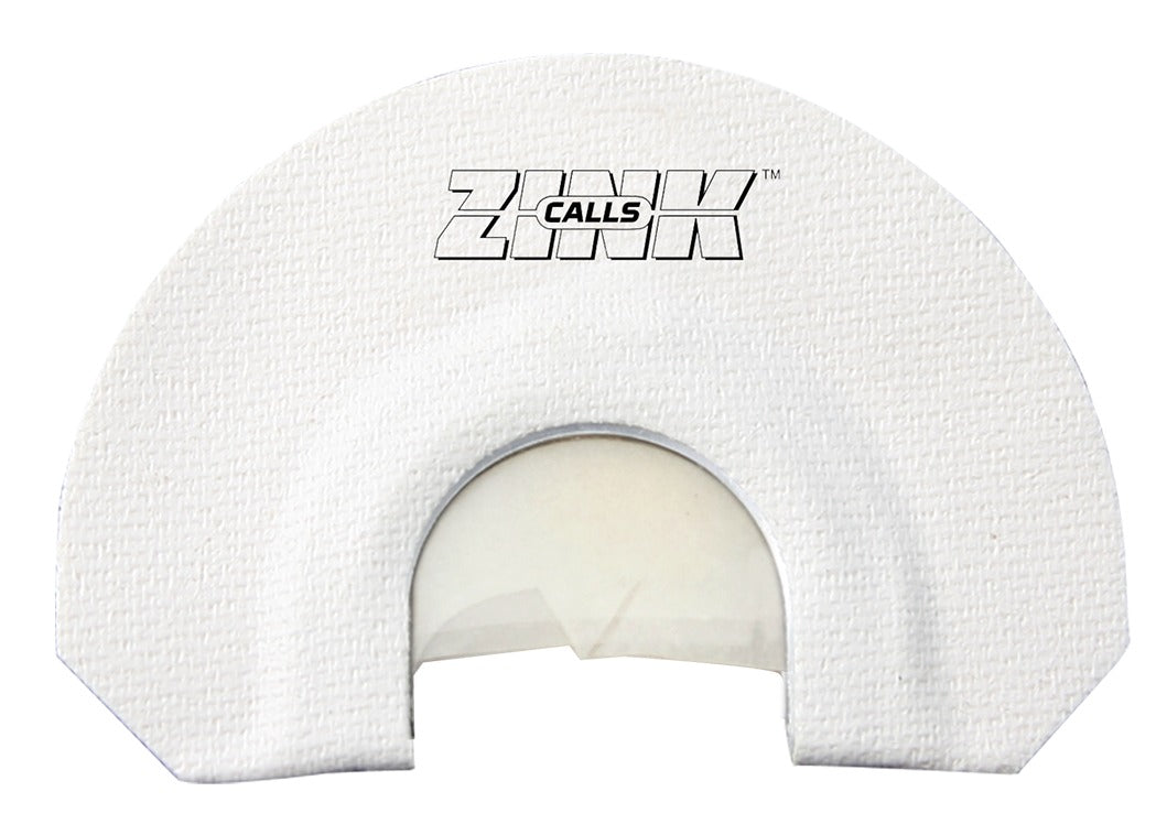ZINK ZNKZNK312 Lucky Lady Diaphragm Call Triple Reed Turkey Sounds White V-Notch Cut
