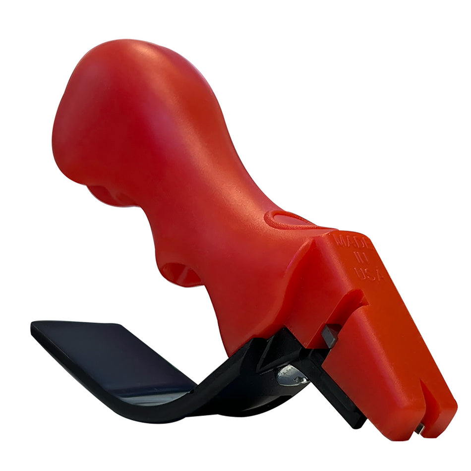 AccuSharp 1001C Sharpener Knife & Scissor Hand Held Diamond-Honed Carbide Sharpener Red
