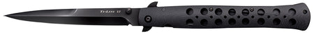 Cold Steel CS26C6AA Ti-Lite 6" Folding Spear Point Plain Black w/DLC Cooating S35VN SS Blade/4.75" Black G10 Handle Includes Belt Clip