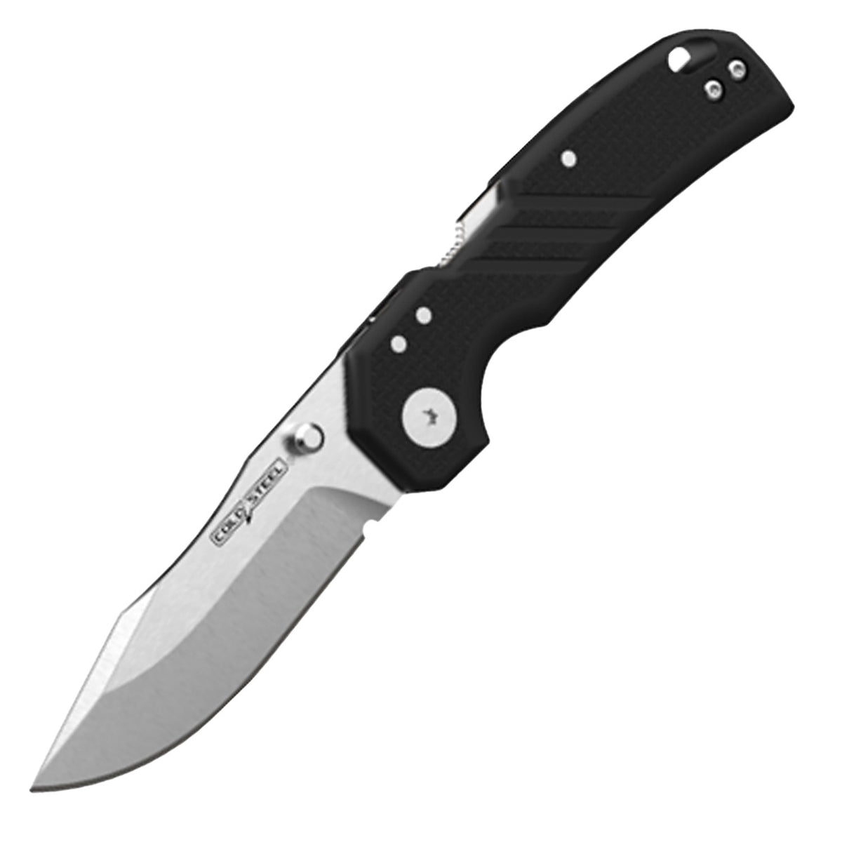 Cold Steel CSFL30DPLCS35 Engage 3" Folding Clip Point Plain Satin S35VN SS Blade/4.11" Black G10 Handle Includes Belt Clip